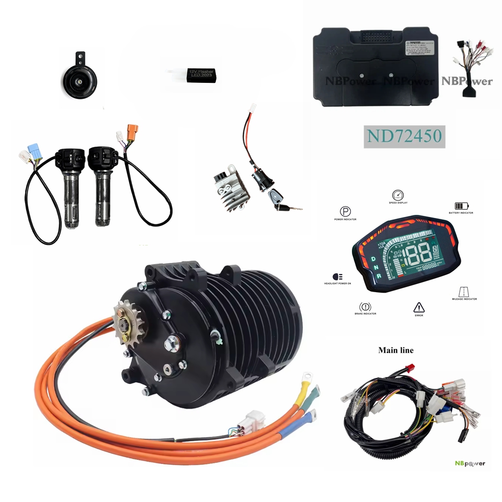 Mid Drive Motor Kit 72V 3000W - Kit di conversione motore centrale QS