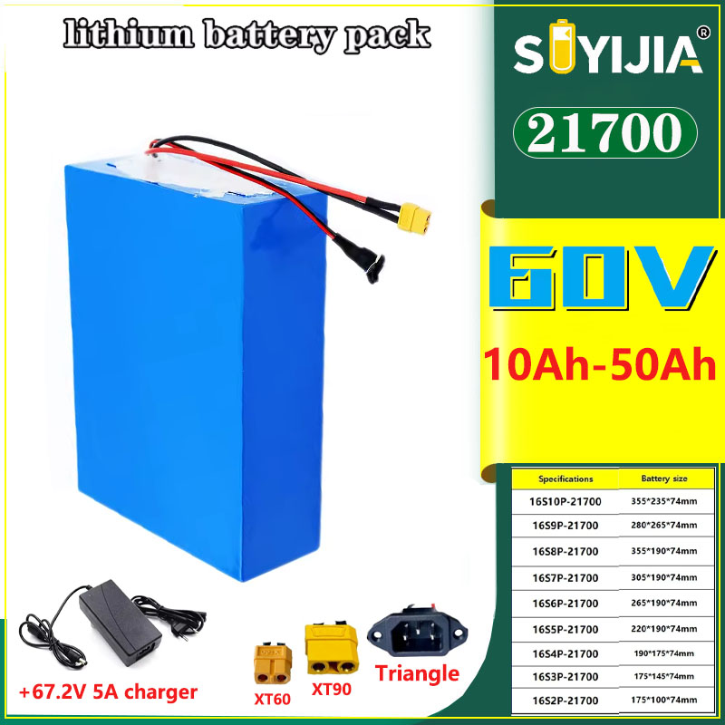 Nuova Batteria Li-ion 21700 da - 60V 30Ah Electric Scooter Battery recensione e prezzo