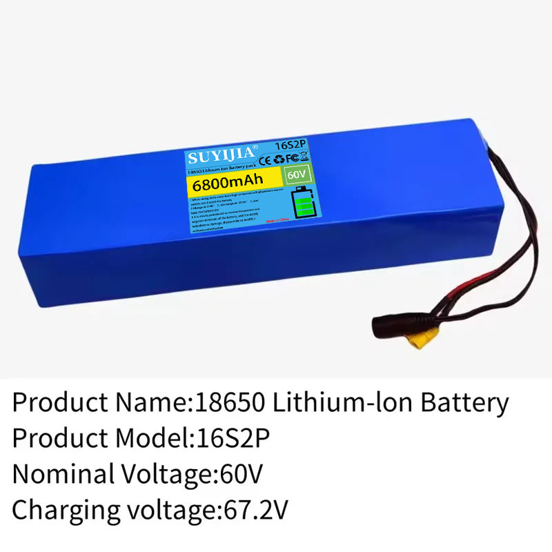 Pacco batteria al litio 16S2P, - 60V 30Ah Electric Scooter Battery recensione e prezzo