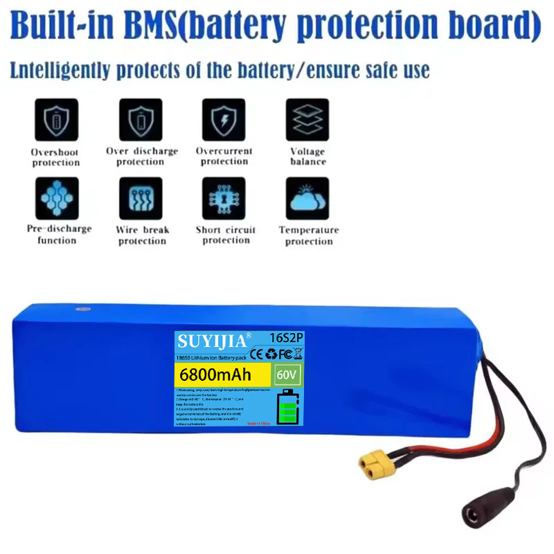 Pacco batteria al litio 16S2P, - 60V 30Ah Electric Scooter Battery recensione e prezzo