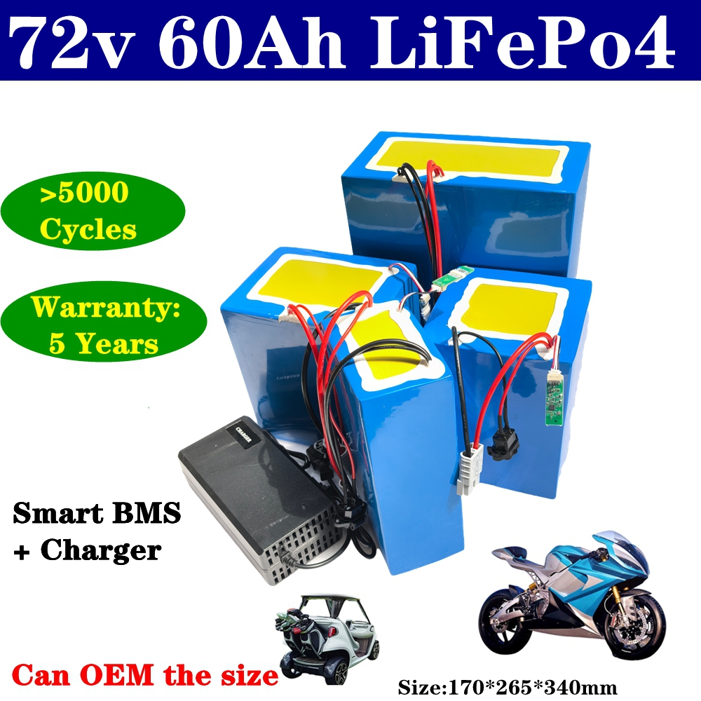 Batteria al litio 72V 60Ah lif - 72V 60Ah Lifepo4 Battery Pack recensione e prezzo