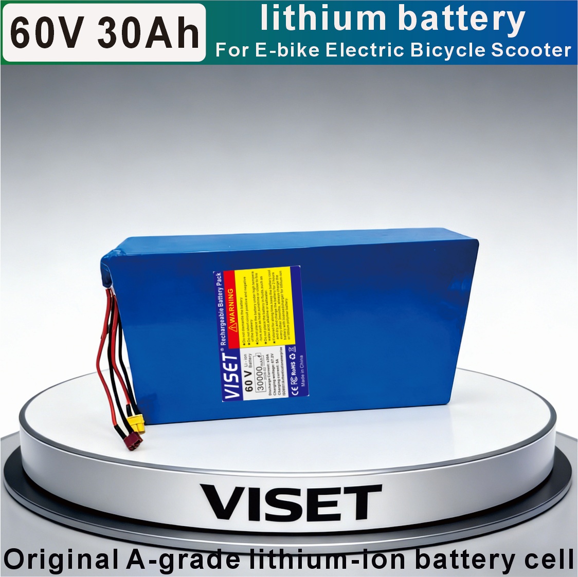 Batteria per Bicicletta VISET  - 60V 30Ah Electric Scooter Battery recensione e prezzo