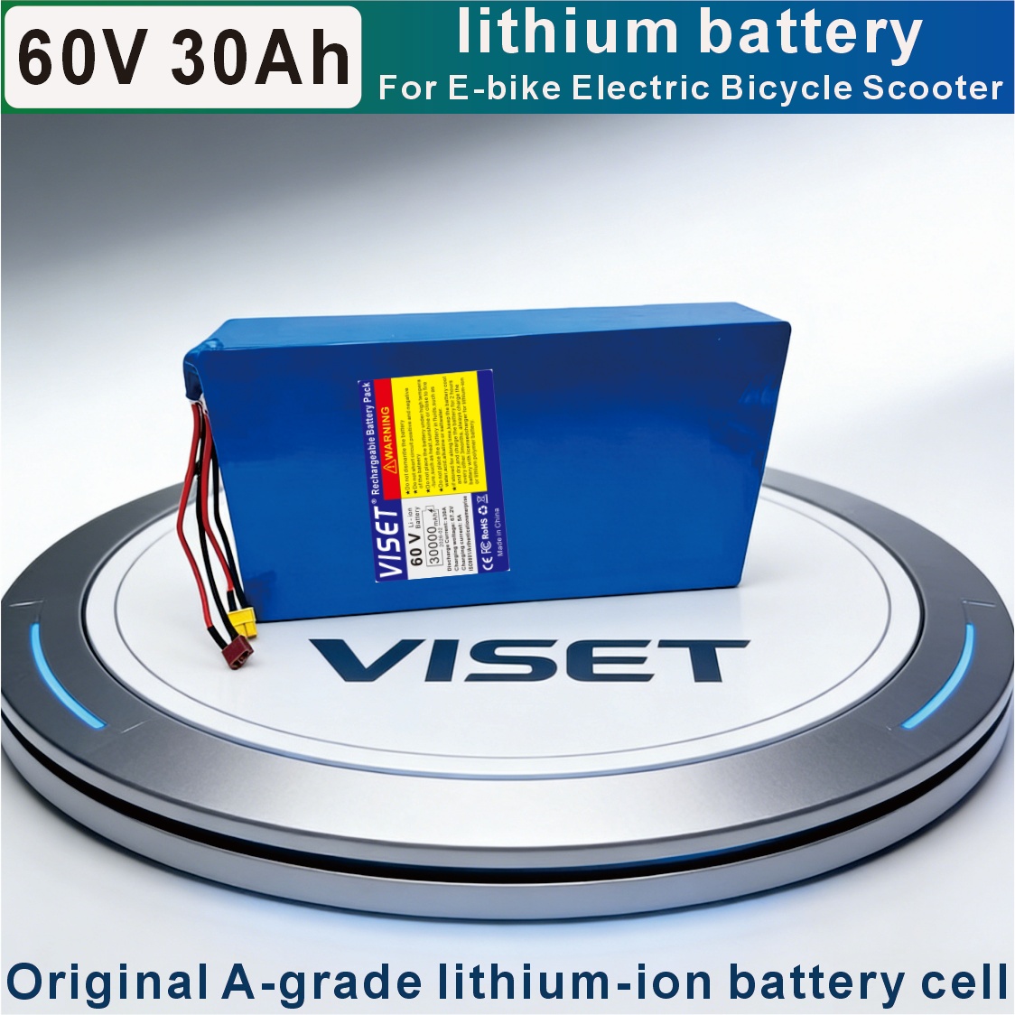 Batteria per Bicicletta VISET  - 60V 30Ah Electric Scooter Battery recensione e prezzo